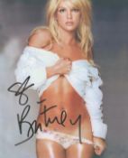 Britney Spears signed colour photo 10x8 Inch. Is an American singer. Often referred to as the "