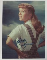 Debbie Reynolds vintage signed colour photo 10x8 Inch. Was an American actress, singer, and