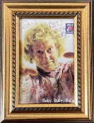 Noddy Holder signed colour photo. Dedicated. Framed to approx. size 7x5 inch. Good condition. All