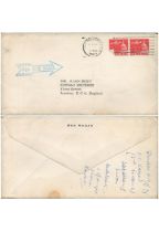 Ben Hogan TLS dated March 7, 1963, on headed note paper with original Air mail envelope