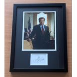 Martin Sheen signed mounted and framed colour photo with signature below dated 4/27/98. Measures