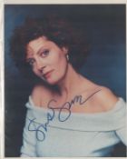 Susan Sarandon signed colour photo 10x8 Inch. Is an American actor. She is the recipient of