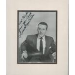 Ricardo Montalban signed 13"x11" black and white mount. Good condition. All autographs come with a