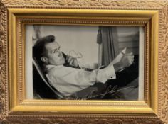 Martin Sheen signed black and white photo. Framed to approx. size 8x6inch. Good condition. All