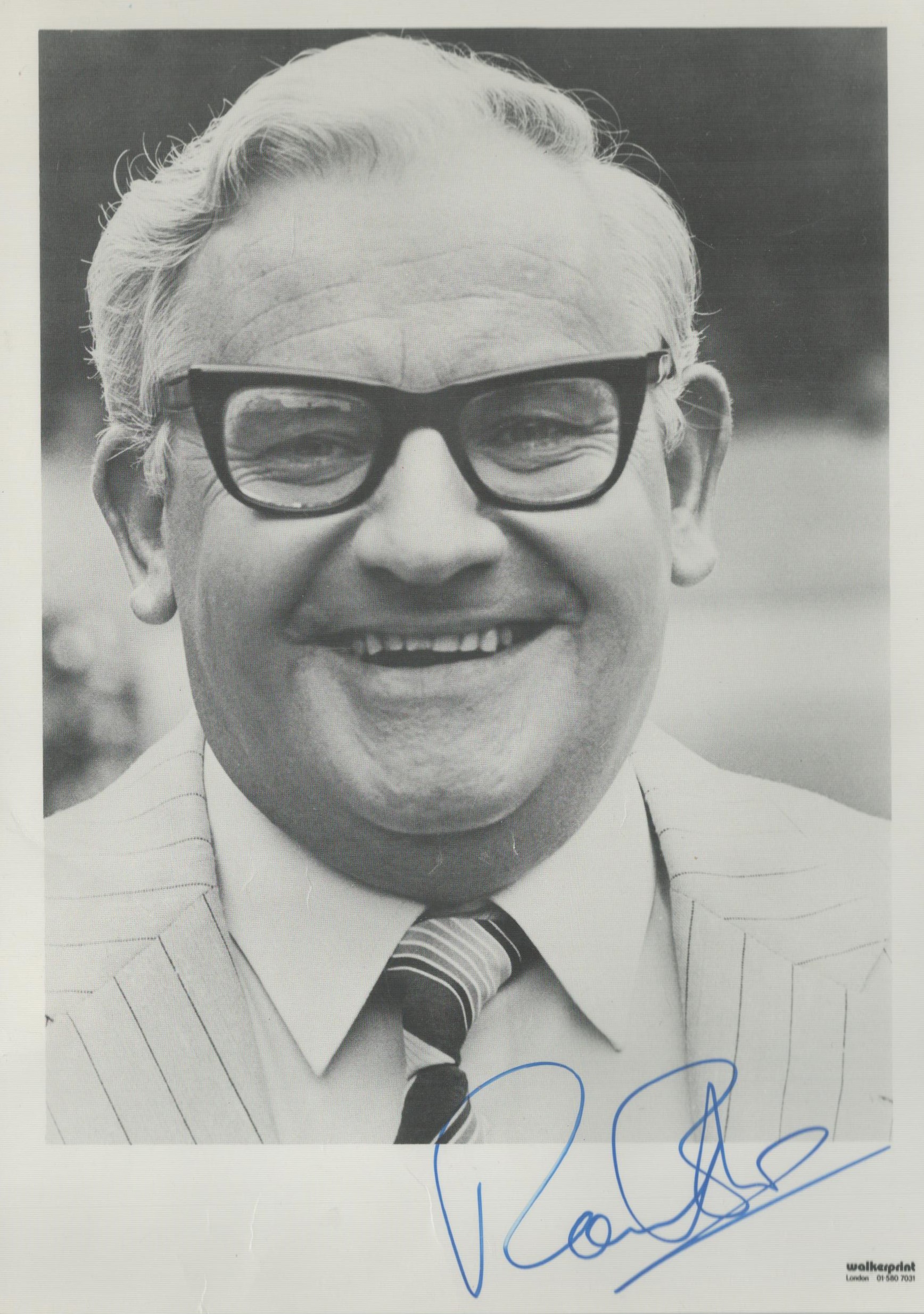 Ronnie Barker signed 8x6inch black and white photo. Good condition. All autographs come with a