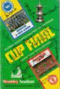 Autographed Man United 1983 : Official Matchday Programme Issued For The 1983 Fa Cup Final Between