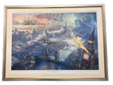 Tinker Bell and Peter Pan Fly to Neverland - Disney dreams collection print. Numbered 229 of 295.