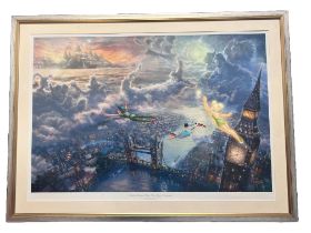 Tinker Bell and Peter Pan Fly to Neverland - Disney dreams collection print. Numbered 229 of 295.