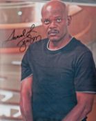 Samuel L Jackson signed colour photo 10x8 Inch. Is an American actor. One of the most widely