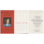 Monica Lewinsky signed Monica's story hardback book. Signed on inside title page. Good condition.