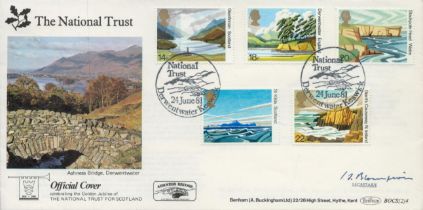 Nation Trust secretary signed early 1981 Benham official Derwentwater Nation Trust FDC BOCS(2)4.