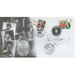 Music The Beatles Pete Best former drummer signed 2007 Internetstamps Beatles FDC. Two Stamps,