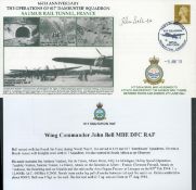 WW2 John Bell 617 Dambuster sqn signed Attack on Saumur Tunnel RAF cover 2010. Rare numbered 2 of 15