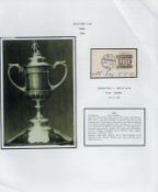 Football 1884 Queens Park v Vale of Leven match day postmark stamp display. Nice Queen Victoria