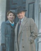 Michael Kitchen actor as Inspector Foyle signed 10 x 8 inch colour full length photo from the