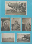 WW2 Wellington Bomber The Saint Collection of original photos set on A4 page. Includes photo of