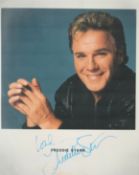 Freddie Starr signed 10 x 8 inch colour photo, marks to bottom of photo priced accordingly. Good