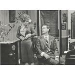 Fawlty Towers actor Prunella Scales signed superb 7 x 5 inch b/w photo with John Cleese as Basil.