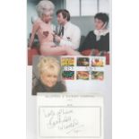 Barbara Windsor Carry on Collection. Large autograph page with 10 x 8 colour Carry on Nurse photo