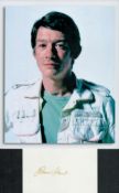 John Hurt actor signed white card along with lovely unsigned 10 x 8 inch colour Alien movie photo.