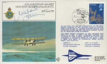 Concorde Chief Pilot Capt Mike Bannister signed 1979 First Flight cover flown by Bannister on the