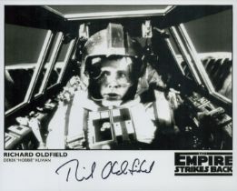 Star Wars Richard Oldfield Livian Empire Strikes Back fighter pilot actor signed 10 x 8 inch b/w