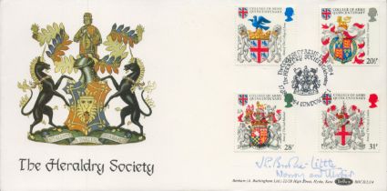 Heraldry Society Ulster boss signed rare 1984 Benham official Heraldry FDC BOCS(2)24 with special