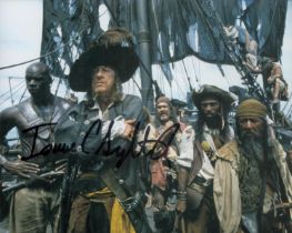 Pirates of the Caribbean Bosun Isaac J Singleton signed super 10 x 8 colour photo from the movie,