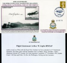 WW2 Tirpitz Arthur Joplin 617 Dambuster sqn signed End of the Tirpitz Operation Catechism 1944 RAF