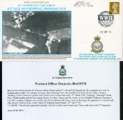 WW2 Benjamin Bird DFM 617 Dambuster sqn signed Attack on Shipping Swinemunde 1945 RAF cover 2010.