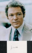 Hawaii Five-O James MacArthur actor signed white card along with lovely unsigned 10 x 8 inch