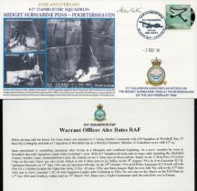 WW2 Tirpitz Alec Bates 617 Dambuster sqn signed Attack on Midget Submarine Pens at Poortershaven