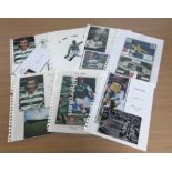 Celtic Football Henrik Larsson collection. Includes 1997 cover signed on 25/7/1997 his transfer date