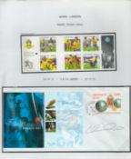 Football Celtic Henrik Larssen signed 2001 UEFA Awards cover, stamps, info guide. Set with corner