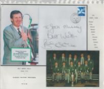 Football Celtic Billy McNeil Lisbon Lion signed 1999 Millennium Greatest cover. Set with corner