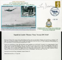 WW2 Tony Iveson 617 Dambuster sqn signed Attack on Dortmund Ems Canal 1944 RAF cover 2010. Rare