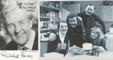 The Good Life Richard Briers and Felicity Kendall signed on two b/w photos both dedicated. Good