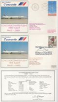 Concorde scarce pair of Air France first flight covers Paris - Derby, Derby Paris 1979, flown on the