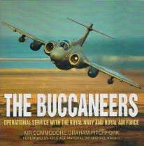 HMS Ark Royal Buccaneer Jet pilot Lt Cdr Steve Park RN, Sqn Ldr R Phillips signed hardback book