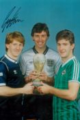 Leeds, Scottish football legend Gordon Strachan signed 12 x 8 inch colour World Cup photo. Good