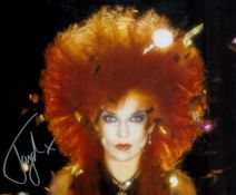 Punk Music legend Toyah signed stunning big red hair 10 x 8 inch colour photo. Good condition. All