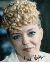 Allo Allo Sue Hodge waitress Mimi Labonq actor signed 10 x 8 inch colour photo. Good condition.