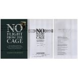 WW2 Stalag Luft III POW Calton Younger signed hardback boo No Flight from the Cage. Signed on