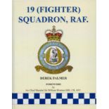 WW2 19 Squadron hardback unsigned history of the great squadron by Derek Palmer. 338 pages. This