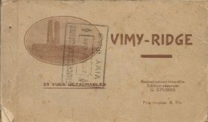 WW1 Vimy Ridge 1914-1918 Great War Photo Postcards Booklet25 Detachable Postcards. Original Circa