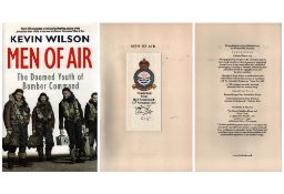 WW2 Men of the Air signed hardback book by Kevin Wilson, the Doomed Youth of Bomber Command.