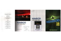 Nimrod Rise and Fall Hardback signed hard back book by Tony Blackburn Avro's Chief Test Pilot.