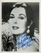Ann Miller signed 10x8 inch black and white photo. Dedicated. Good condition. All autographs come