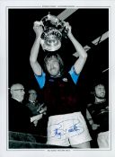 Autographed West Ham United 1975 - 16 X 12 Edition : Colorized, Depicting West Ham United Captain