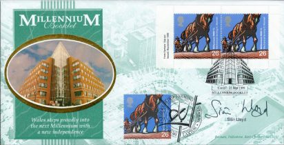 Sian Lloyd Signed Millennium Booklet FDC September 1999. Good condition. All autographs come with